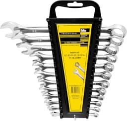 Level Black Chaves Combinadas Cromo Vanádio Jogo Com 12 Peças 6 A 22 Mm