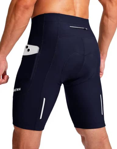 Shorts de bicicleta masculinos 3D acolchoado ciclismo ciclismo roupa íntima ciclismo ciclismo MTB ciclismo bicicleta FPS 50+ bolsos com zíper