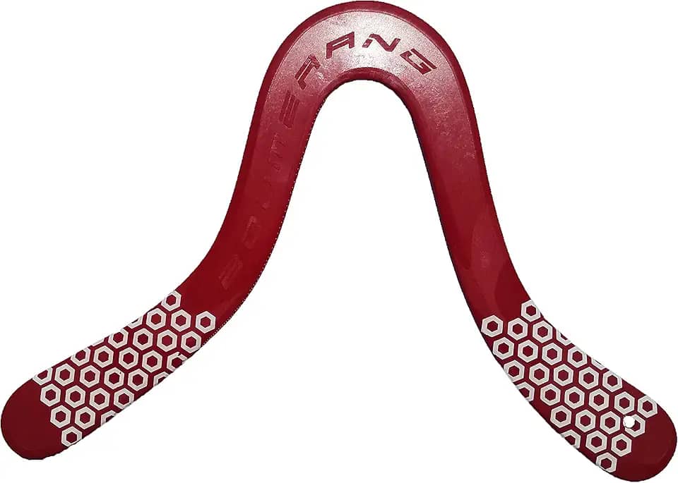 Colorado Boomerangs - Manu Pro Vermelho Boomerangue - Para Crianças de 8 a 80 Anos - Design Moldado pelo Campeão Mundial Manuel Schuetz