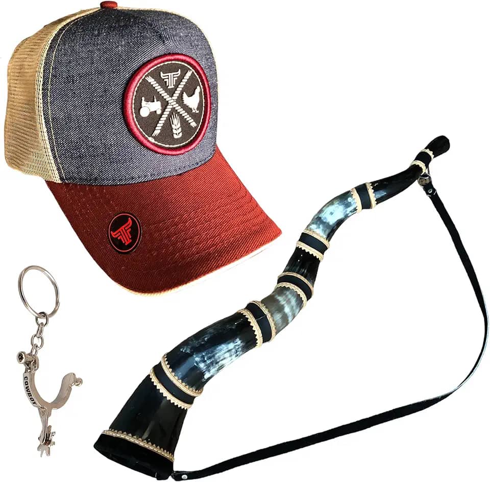 Kit Berrante 5 Chifres Profissional Boné Farm Bulls Chaveiro (vinho)