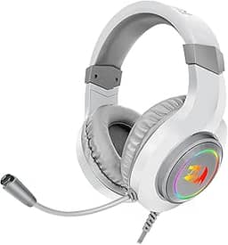Headset Gamer Redragon Hylas Lunar White RGB H260-W
