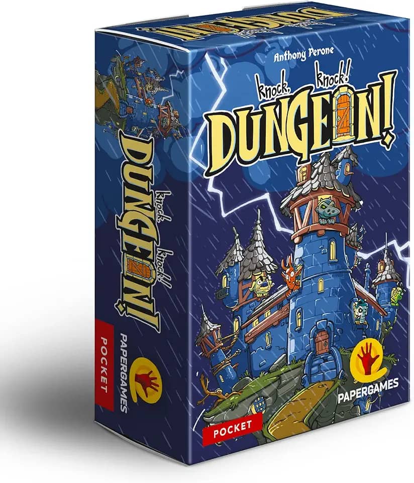 PaperGames Knock, Knock! Dungeon! (PaperGames) - Jogo de Aventura para 1-6 Jogadores, Idade 8+ a 11+ Anos