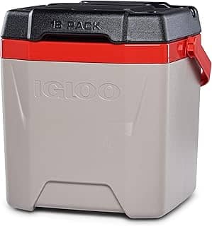 Igloo Quantum Cooler, Sandstone/Blaze Red/Black, 12 Quarts