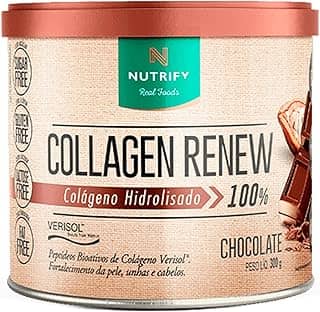 Nutrify - Collagen Renew Chocolate 300G - Colágeno Hidrolisado Verisol - Saúde e Beleza - Sabor Chocolate