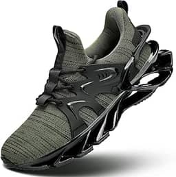 Tênis de corrida masculino, moderno, com lâmina respirável, antiderrapante, para caminhada, academia, esporte, atlético