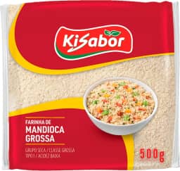 KiSabor Farinha De Mandioca Grossa Kisabor 500 Gramas