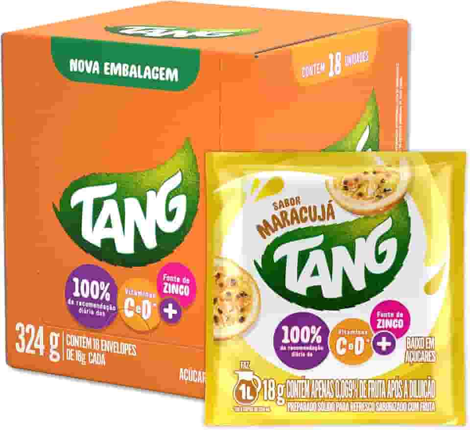 TANG Refresco Em Pó Tang Maracujá Display Com 18 Unidades De 18G