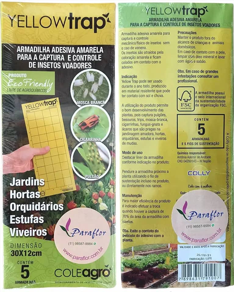 Yellowtrap Armadilha Adesiva Amarela para captura de Insetos