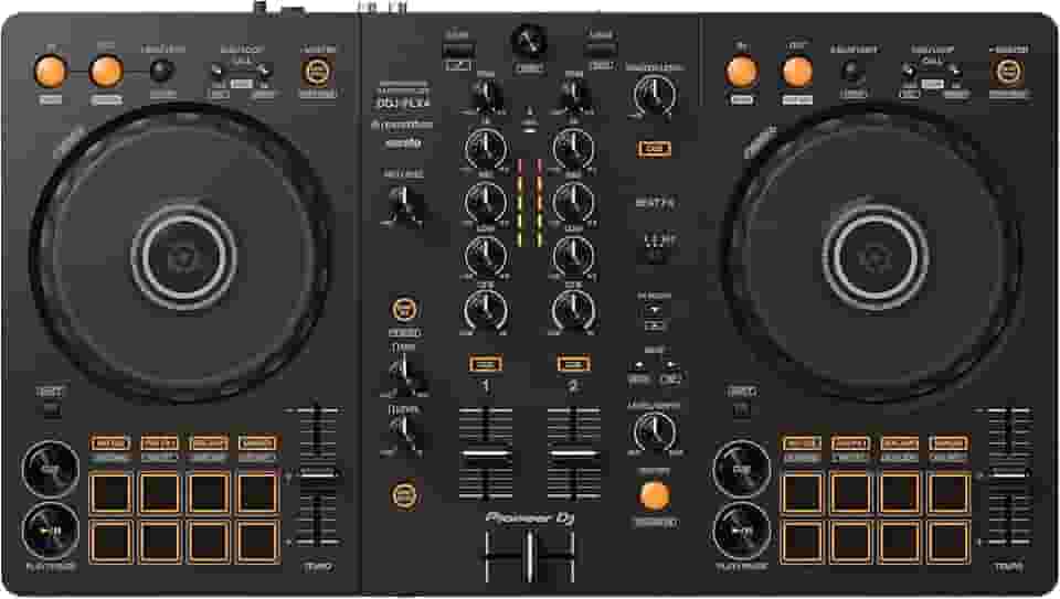 Pioneer DJ DDJ-FLX4 2 decks Rekordbox e Serato DJ Controller - Grafite