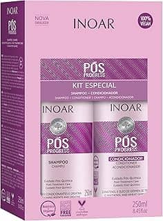 Kit Duo Shampoo e Condicionador Pós Progress, Inoar, 250 Ml