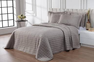 Kit Cobre Leito 400 Fios Completo Dupla Face Solteiro, Casal, Queen e King Size. (Avelã, Casal - 3 pcs)