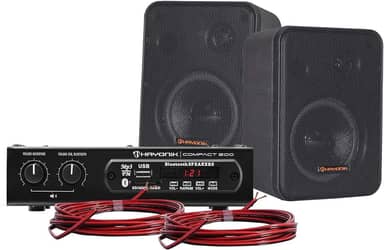 Kit Som Ambiente 200W Musical AMBIENCE 2000 V2 Preto HAYONIK
