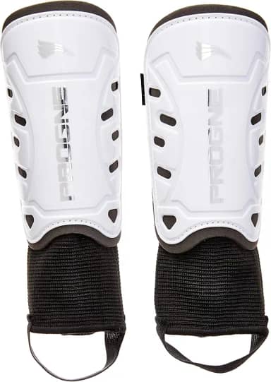 Caneleira Futebol Futsal Society Iron Com Tornozeleira - Branco - Par