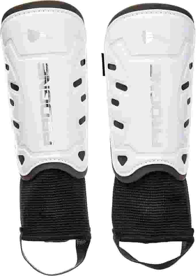 Caneleira Futebol Futsal Society Iron Com Tornozeleira - Branco - Par