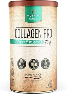 Nutrify - Collagen Pro - Colágeno Hidrolisado com Proteína - Sem Glúten, Açúcar e Lactose - Sabor Neutro - 450g