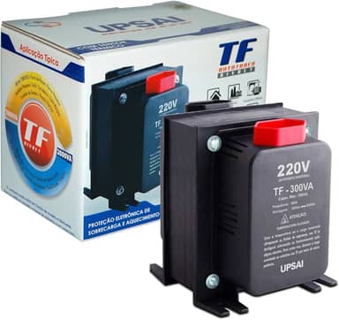 Auto Transformador de Voltagem 300va Automático Bivolt 110v / 220v ou 220v / 110v Upsai Modelo 51000030