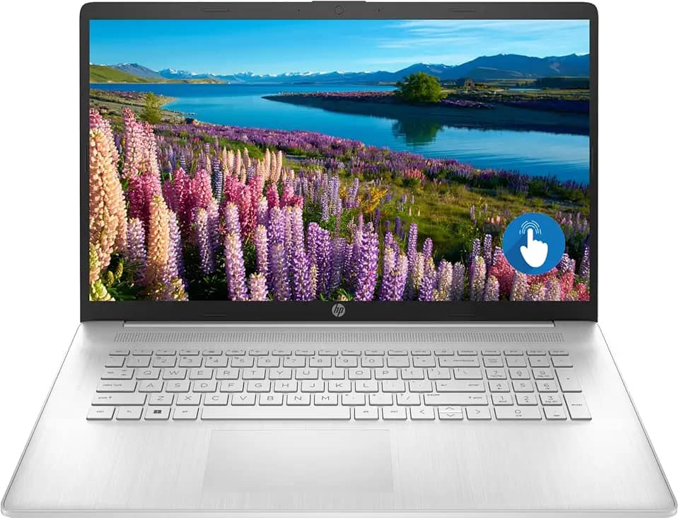 HP Laptop 17, tela sensível ao toque HD + de 17,3 polegadas, processador AMD Athlon Gold 3150U, RAM DDR4 de 12 GB, SSD PCIe NVMe de 512 GB, Type-C, HDMI, Wi-Fi, Bluetooth, Windows 11 Home, prata