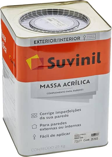 Suvinil Massa Acrílica 25kg - 50687486, Branca, Grande, 1