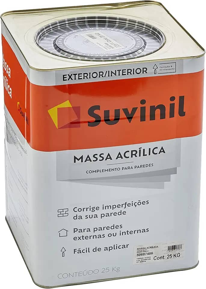 Suvinil Massa Acrílica 25kg - 50687486, Branca, Grande, 1
