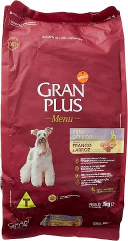 Affinity RAÇÃO GRAN PLUS MENU CÃO SENIOR MI 3KG