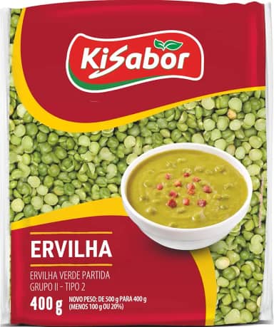 KiSabor, Ervilha Partida, 400 Gramas