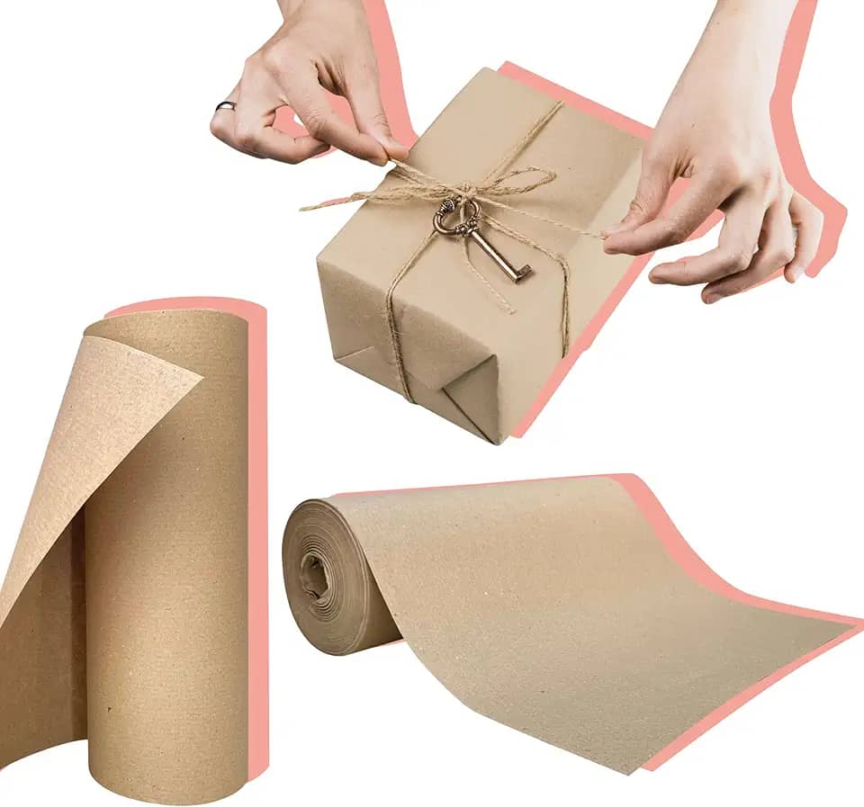 Eco Box Papel Semi Kraft Rolo 40cm x 100mts Pardo Liso