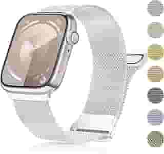 Compatível com 38 mm, 40 mm, 41 mm, 42 mm, 44 mm, 45 mm, 49 mm, malha de aço inoxidável para Ultra 2/Ultra Series 9/8/7/6/5/4/3/2/1/SE