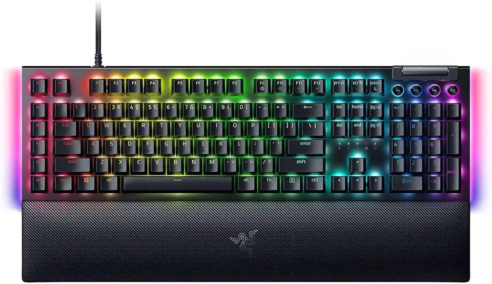 Teclado Razer BlackWidow V4 X (Green Switch) Preto - RZ0304700200R3U