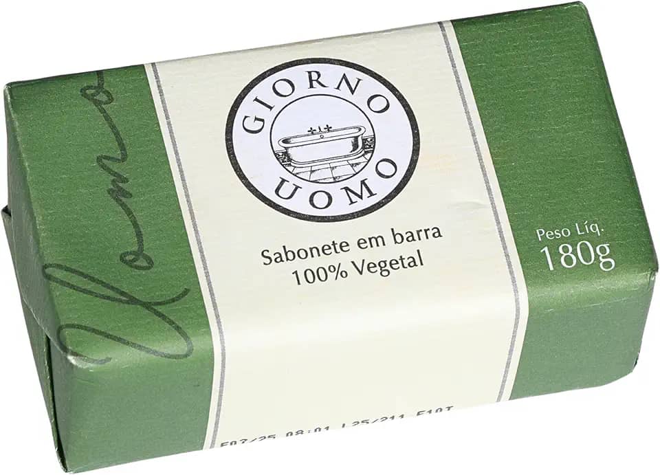 Giorno Uomo Sabonete Em Barra Para Mãos E Corpo Masculino 180G Verde