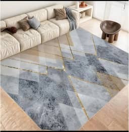 Tapete Belga Estampado 2,00 x 1,50m Para Sala Quarto De Luxo (Estampa 12)