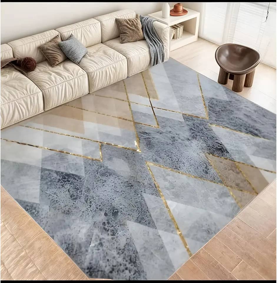 Tapete Belga Estampado 2,00 x 1,50m Para Sala Quarto De Luxo (Estampa 12)