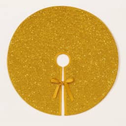 Saia de Árvore de Natal 60cm Shine Brilhos (Dourado)