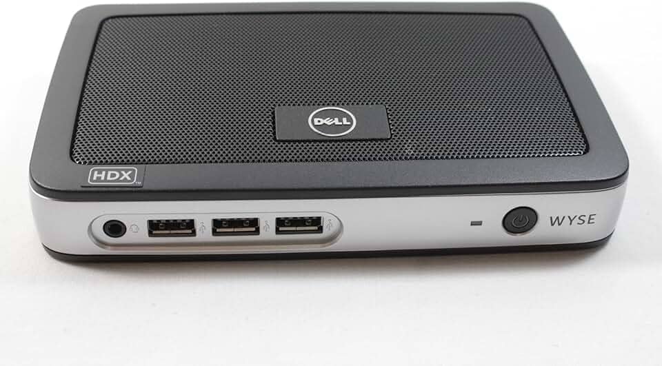 Dell Mini Desktop Wyse 8JD4W 3020, 2 GB de RAM, 4 GB de flash, preto/branco