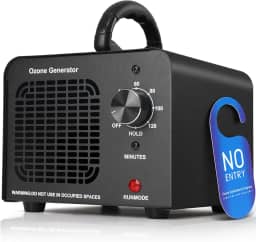 Gerador de ozônio 60.000 mg/h, máquina de ozônio industrial/doméstica, remoção de odor para áreas de 6.000 metros quadrados, eliminador de odor de alta capacidade para carros, cômodos, fumaça, animais