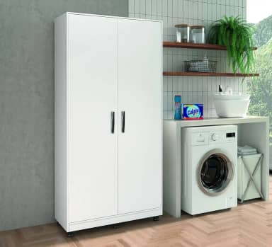 ARMÁRIO MULTIUSO 2 PORTAS LAVANDERIA 100% MDF