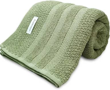 Toalha De Rosto Buddemeyer Vanilla Extra Soft 100% Algodão Alta absorção Macia Grande 48 x 80cm (Verde 1171)