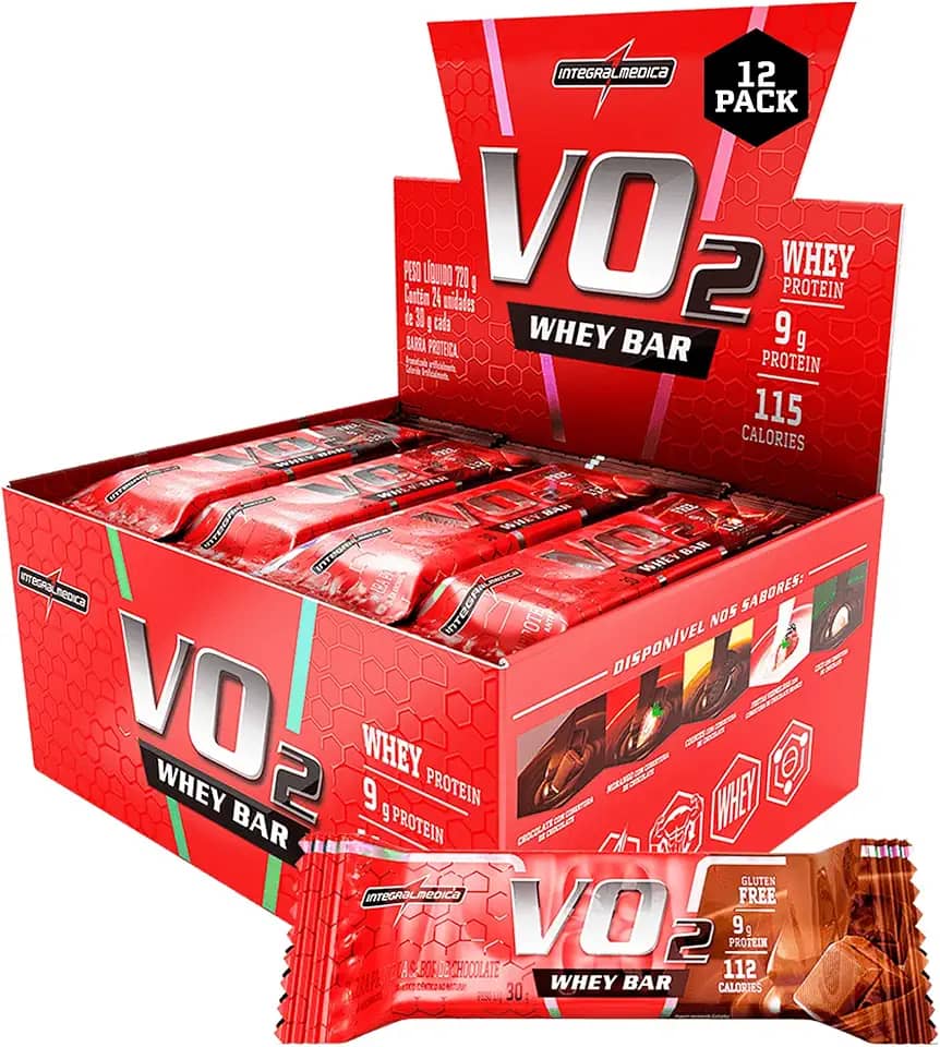 Vo2 Protein Bar Chocolate - 12un