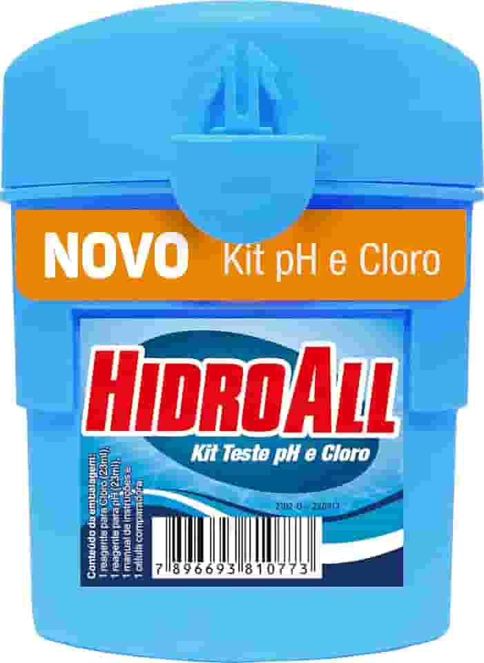 HidroAll Análise Kit T|este pH e Cloro