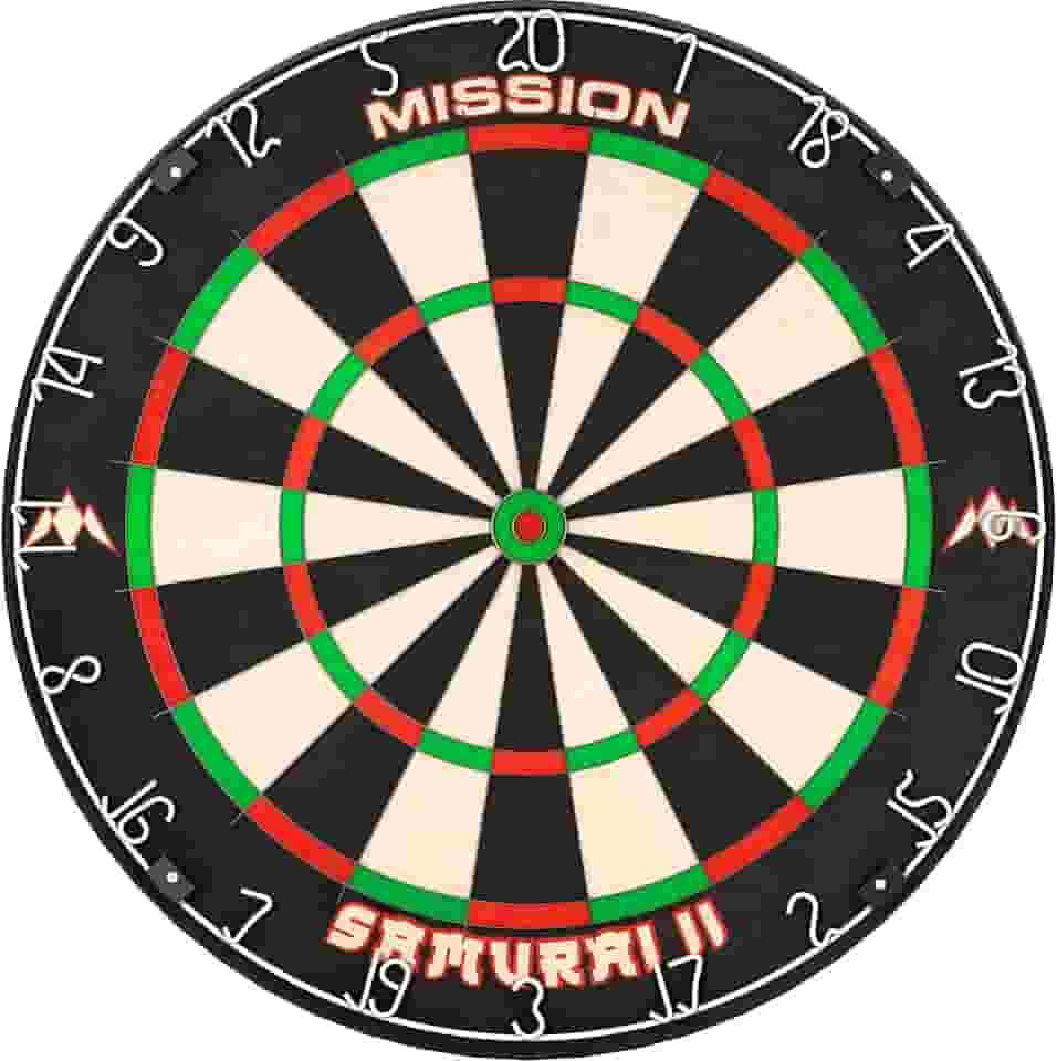 Mission Darts Db023 Samurai Ii | Alvo de Dardos Profissional Padrão para Competição com Construção de Arame Ultrafino E Cores Que Não Desbotam