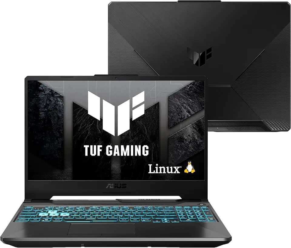 Notebook ASUS TUF Gaming A15, GeForce RTX 2050, AMD RYZEN 7, 8 GB, 512 GB SSD, KeepOS, Tela 15.6'' FHD, Graphite Black - FA506NFR-HN069