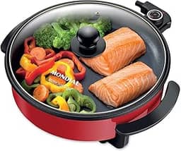 Panela Elétrica Redonda, Mondial, Vermelho, 1200W, 220V - PE-28