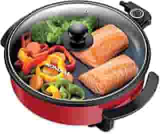 Panela Elétrica Redonda, Mondial, Vermelho, 1200W, 220V - PE-28