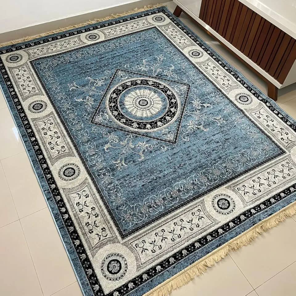 Tapete Sala Persa Luxo 2,00x2,50 M Importado Clássico Franja