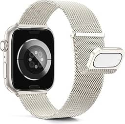 HAOZHI Pulseira Magnético Compatível com Apple Watch 49mm 46mm 45mm 45mm 44mm 42mm 42mm 41mm 40mm 38mm,Bracelete Correia de Metal para iWatch Ultra SE 3 2,Series 11 10 9 8 7 6 5 4 3 2 1