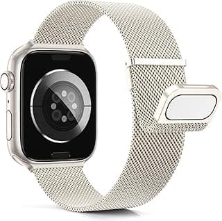 HAOZHI Pulseira Magnético Compatível com Apple Watch 49mm 46mm 45mm 45mm 44mm 42mm 42mm 41mm 40mm 38mm,Bracelete Correia de Metal para iWatch Ultra SE 3 2,Series 11 10 9 8 7 6 5 4 3 2 1