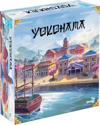 Synapses Games , Yokohama, Jogo De Tabuleiro Estratégia, Colocação Trabalhadores No Japão, 2 A 4 Jogadores, 90 Minutos, Idades 14+