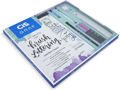 Kit Básico para Lettering com 9 peças CIS, 70.0013, Multicor