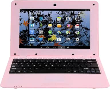 Goldengulf Versão 2025 portátil de 10,1 polegadas, 8 GB, laptop, PC, Quad Core, Android 6.0, mini netbook, notebook fino e leve, YouTube Player Flash (cor-de-rosa)