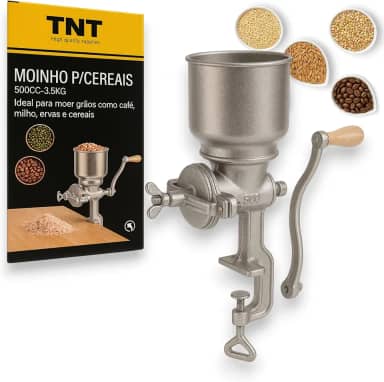TNT Moedor Moinho Ferro Fundido Para Café Milho Ervas e Cereais Manual