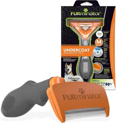 FURminator Ferramenta de remoção de pelos para cães de pelo médio curto 9-23 kg, T691665